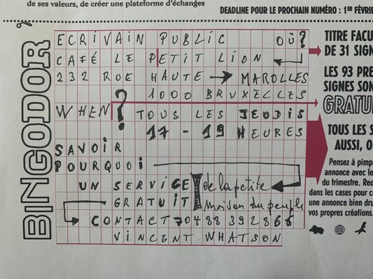 annonce écrivain public M30