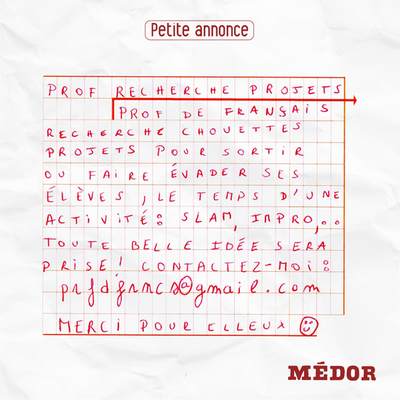 annonce prof