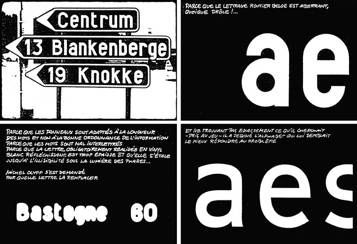 Extrait de quelques pages dessinées par Michel Olyff et publiées dans Infordesign, le magazine du Design Center, vers 1970.