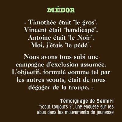 témoignage scout saïmiri